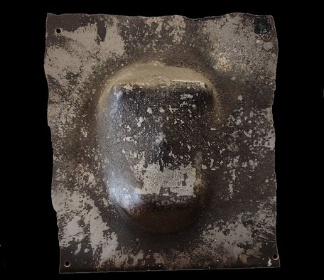 mascara FE hierro salpicado AI aluminio forjado