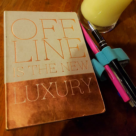 Offline is the new luxury: Dieses Notizbuch sollte mir Mut machen und kam mit in den Dschungel.