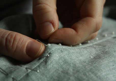 Perlenstickerei aus dem Modeatelier