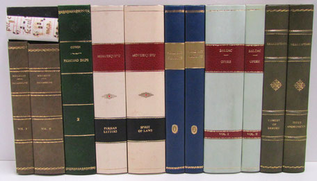 Fake books leather italian made