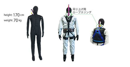 墜落衝撃体感ダミー｜高所作業の安全教育に最適な訓練ツール