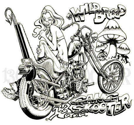 Knuckle head chopper/ナックルヘッド・チョッパー　Artwork