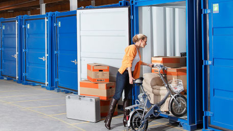Blaue Boxen Self Storage - Lagerraum mieten zu TOP Preisen