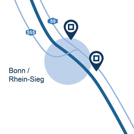 Blaue Boxen Self Storage Bonn/Rhein-Sieg- Günstigen Lagerraum mieten