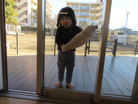 「キュッキュッ、きれいにな～れ！」