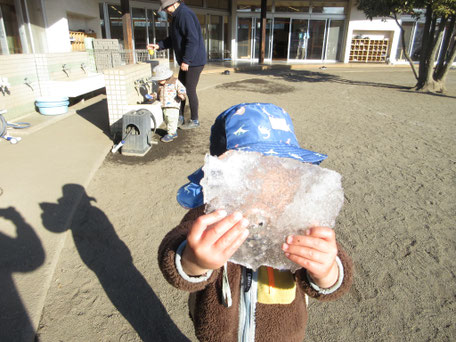 「ボクの顔より大きいよ」