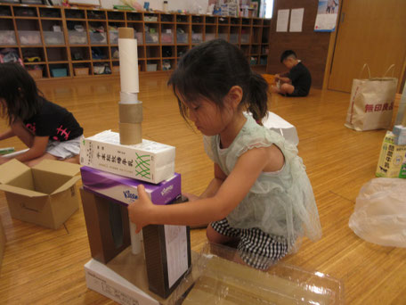 廃材積みにチャレンジ