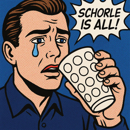 Schorle is all! (Mann) Pop Art