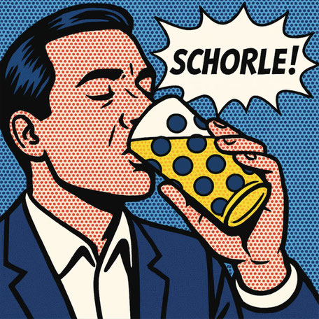 Schorle! (Mann) Pop Art