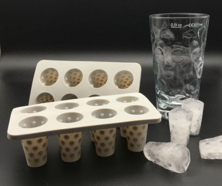  Dubbeglas Eiswürfel & Backform Silikonform