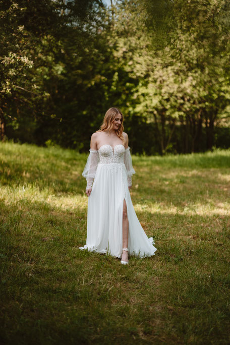 Goldbraut Brautmode Brautkleid Korb Rems-Murr-Kreis
