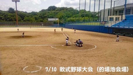 第75回北九州市中学校軟式野球大会における救護活動【的場池球場】（2022.7.10）