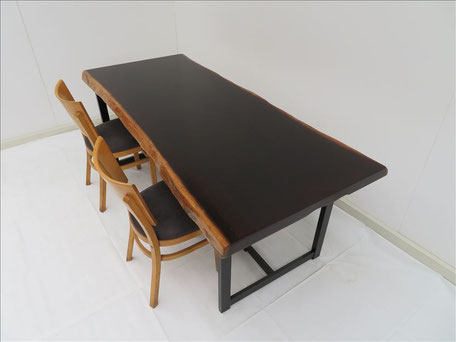 TG-001 ウェンジ 一枚板テーブル - 天然木テーブル 工房【 ダイツリー