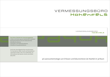 Vermessungsbüro Hohenfels - Officeausstattung, Logo, Imagebroschüre, Mailings, Webumsetzung