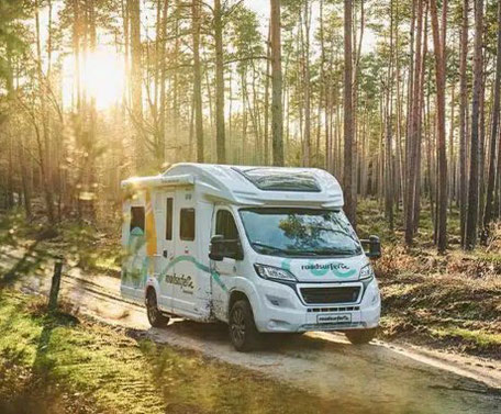 Roadsurfer Wohnmobil im Wald