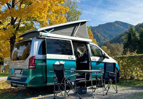 Roadsurfer Camper Van mieten Berge Österreich 2026