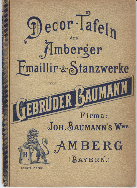 Katalog mit Dekormuster (Geschätzt 1903)