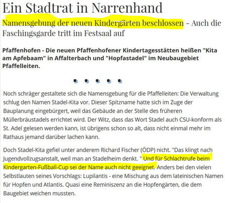 Ausschnitt aus dem Bericht zur Stadtratssitzung des 20.2.2020 im PK vom 22.2.2020