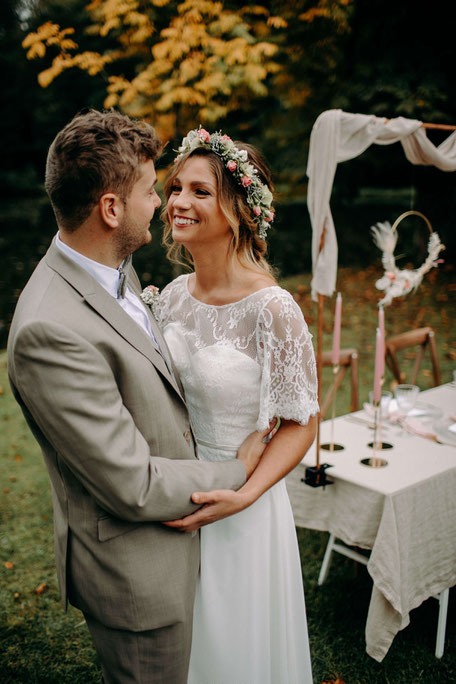 Entspannte Boho Hochzeit Im Pfeffer Und Minze Karina Sowa
