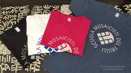 T-shirt personalizzate Scuola Mosaicisti del Friuli di Spilimbergo Città del Mosaico, PN
