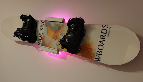 LED Snowboard Halterung Wandmontage beleuchtet 