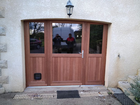 Porte d'entrée porte de service porte de garage sur mesure bois aluminium pvc en Corrèze