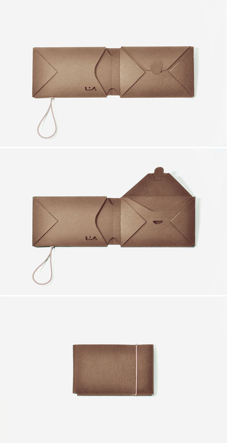 liaform | braunes Origami Portemonnaie - brown origami purse