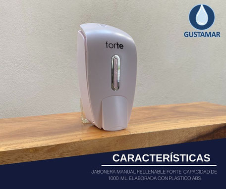 DISPENSADOR DE GEL ANTIBACTERIAL Y JABÓN LÍQUIDO DE BOTÓN F320-GB