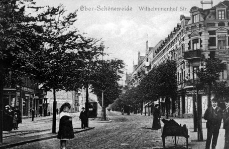 Ober-Schöneweide, Wilhelminenhofstraße. Postkarte um 1900