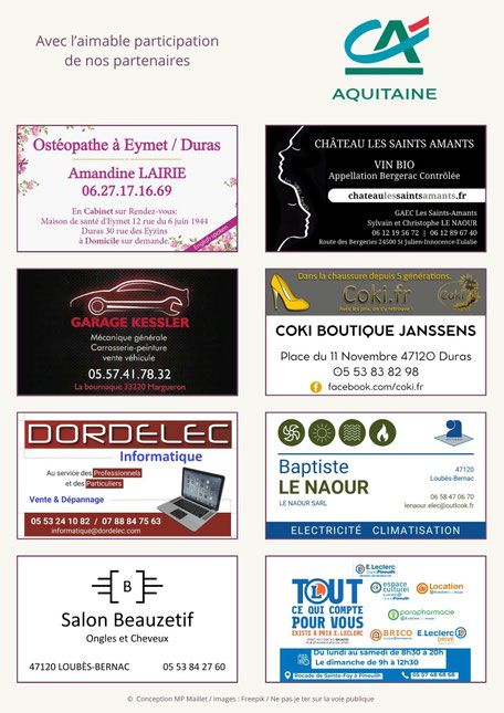 Partenaires 2025-2026 de l'association Evasion