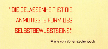 Sinnspruch v. M. v. Ebner-Eschenbach