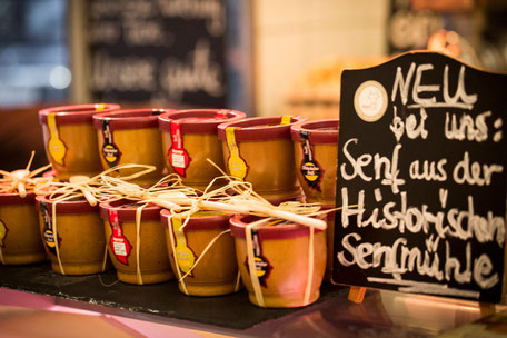 Original Kölner Senf aus der Senfmühle bei der Fleischerei Eckart