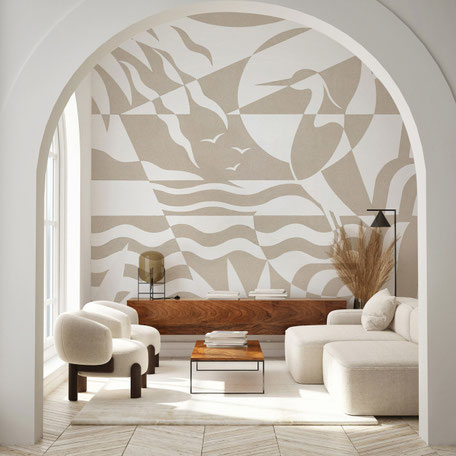 Une couleur de peinture murale Rose poudre pour une ambiance feutrée dans ce bureau de style contemporain près de Nantes, St Herblain, La Chapelle sur Erdre, Treillières, Héric, Cordemais