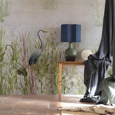 Fresque panoramique pour une déco tendance bohème chic, vert couleur tendance 2025 2026 à proximité de St Nazaire, La Baule, Pornichet, Guérande et près de Nantes