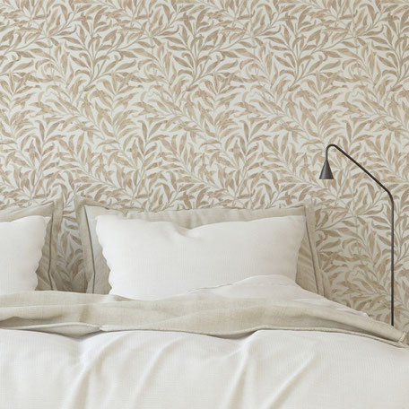 Décor mural Morris and Co adapté à la chambre, à la cuisine, à la salle à manger... pour une déco nature, originale et contemporaine, bohème ou campagne chic. Une tendance pour 2024 et 2025. 