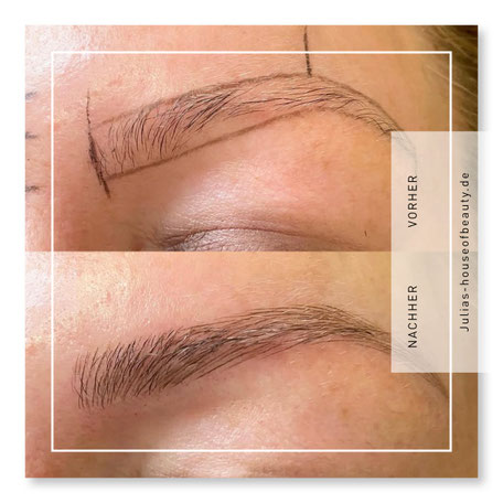 Perfekte Augenbrauen mit Microblading in Giessen - Julias house of beauty