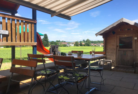 Spielplatz für Kinder im Familien-Restaurant le Jardin