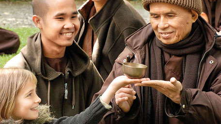 Picture of Thich Nhat Hanh. 