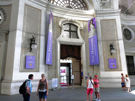 Sissi in Wien: Sehenswürdigkeiten & Orte: Eingang Sisi Museum