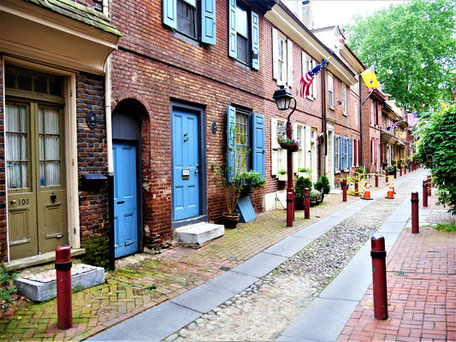 Reiseroute USA Ostküste Rundreise: Elfreth's Alley in Philadelphia