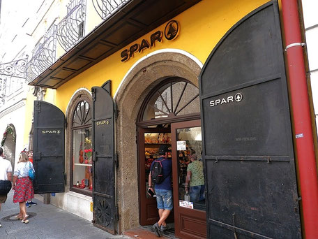 Mozart Salzburg Sehenswürdigkeiten: Supermarkt im Mozarthaus