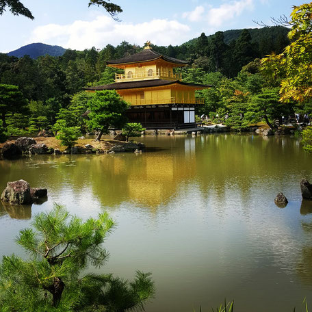 Kyoto Geheimtipps: Der goldene Tempel mit Spiegelbild im See