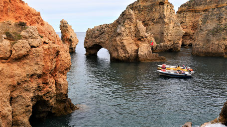 Algarve Strand Urlaub: Am Fuß der 182 Treppenstufen...