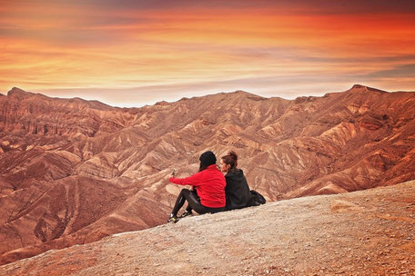 Rundreise Kalifornien Reiseroute: Abendstimmung im Death Valley