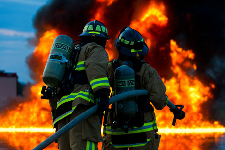 Feuerwehrleute im Einsatz