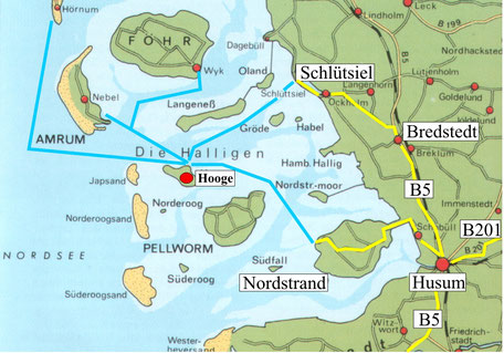 Viele Wege führen nach Hallig Hooge 