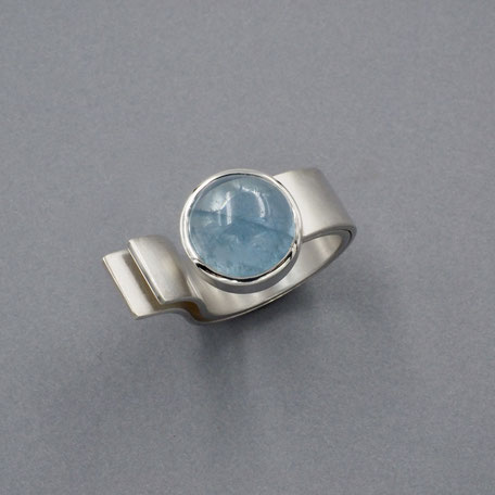 Ring - Silber mit Aquamarin