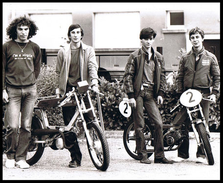 Présentation début saison : Briottet-Pelletier equipe du n° 2 vainqueur edition 1980, à gauche Monot/Lallement