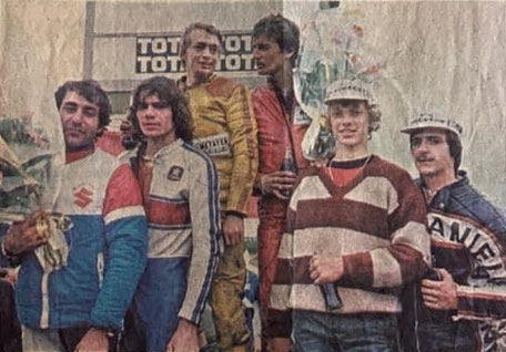 Sous-titre: Podium final de cette édition 1981 avec Xavier Braud et Christian Ménager sur la plus haute marche.