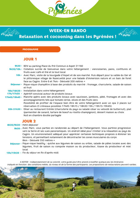 Séjour randonnée et relaxation dans les Pyrénées